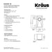 KRAUS 10" Undermount 16 Gauge Stainless Steel Bar Prep Sink-Kitchen Sinks-DirectSinks