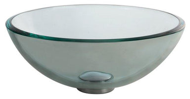 KRAUS 14 Inch Glass Vessel Sink in Clear-KRAUS-DirectSinks