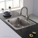 KRAUS 25" Topmount Single Bowl 18 Gauge Stainless Steel Kitchen Sink with NoiseDefend Soundproofing-Kitchen Sinks-DirectSinks
