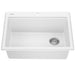 KRAUS 28” Drop-In Granite Composite Workstation Kitchen Sink in White-DirectSinks