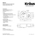 KRAUS 30" Undermount 60/40 Double Bowl 16 Gauge Stainless Steel Kitchen Sink KBU21-Kitchen Sinks-DirectSinks