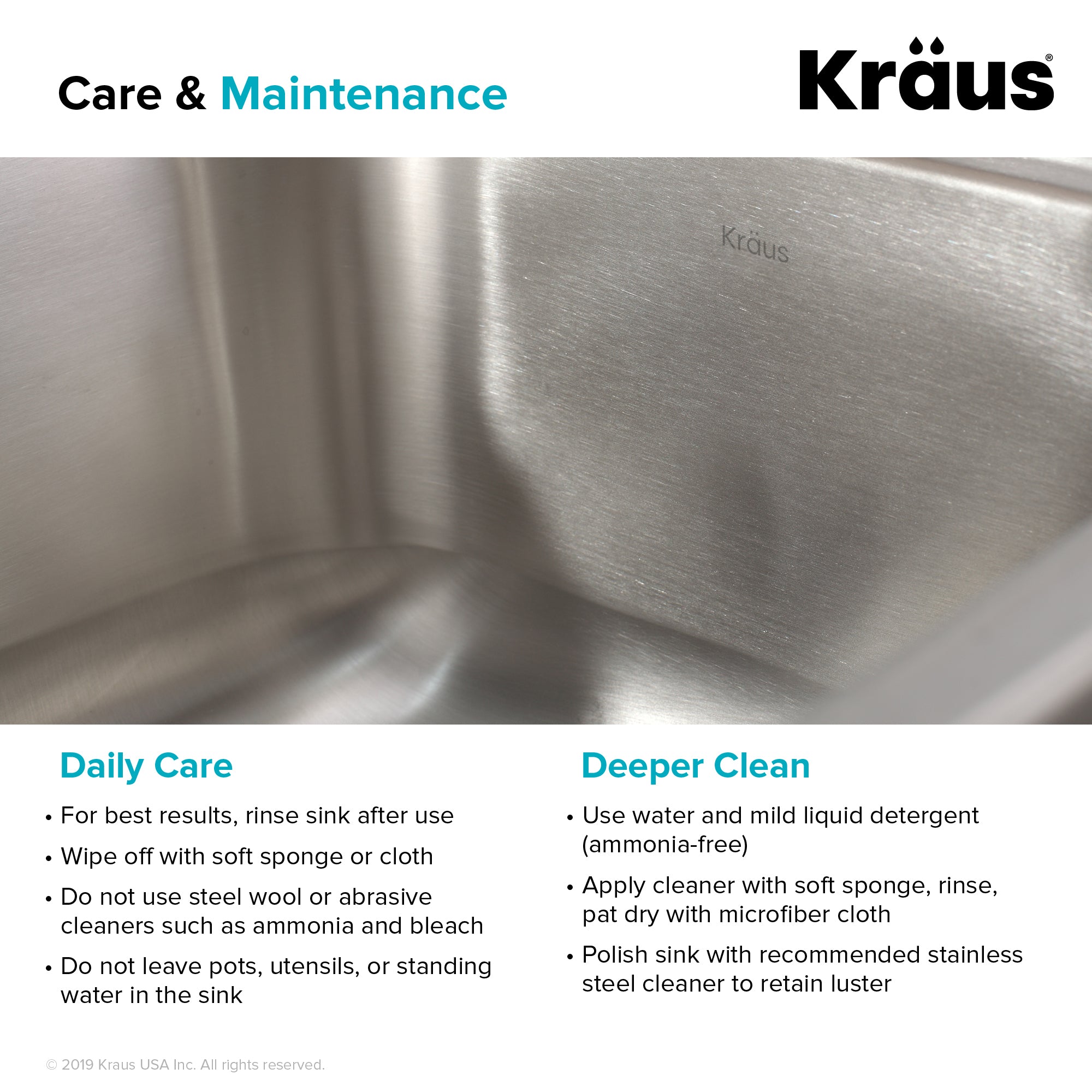 KRAUS 35" Extra Large 60/40 Double Bowl 16 Gauge Stainless Steel Kitchen Sink-Kitchen Sinks-DirectSinks