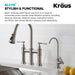 KRAUS Allyn Drinking Water Dispenser Kitchen Faucet in Spot Free Stainless Steel FF-102SFS | DirectSinks