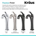 KRAUS Arlo Single Handle Vessel Bathroom Faucet in Chrome KVF-1200CH | DirectSinks