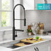 KRAUS Artec Pro Commercial Style Single Handle Kitchen Faucet with Pot Filler in Matte Black-Kitchen Faucets-DirectSinks