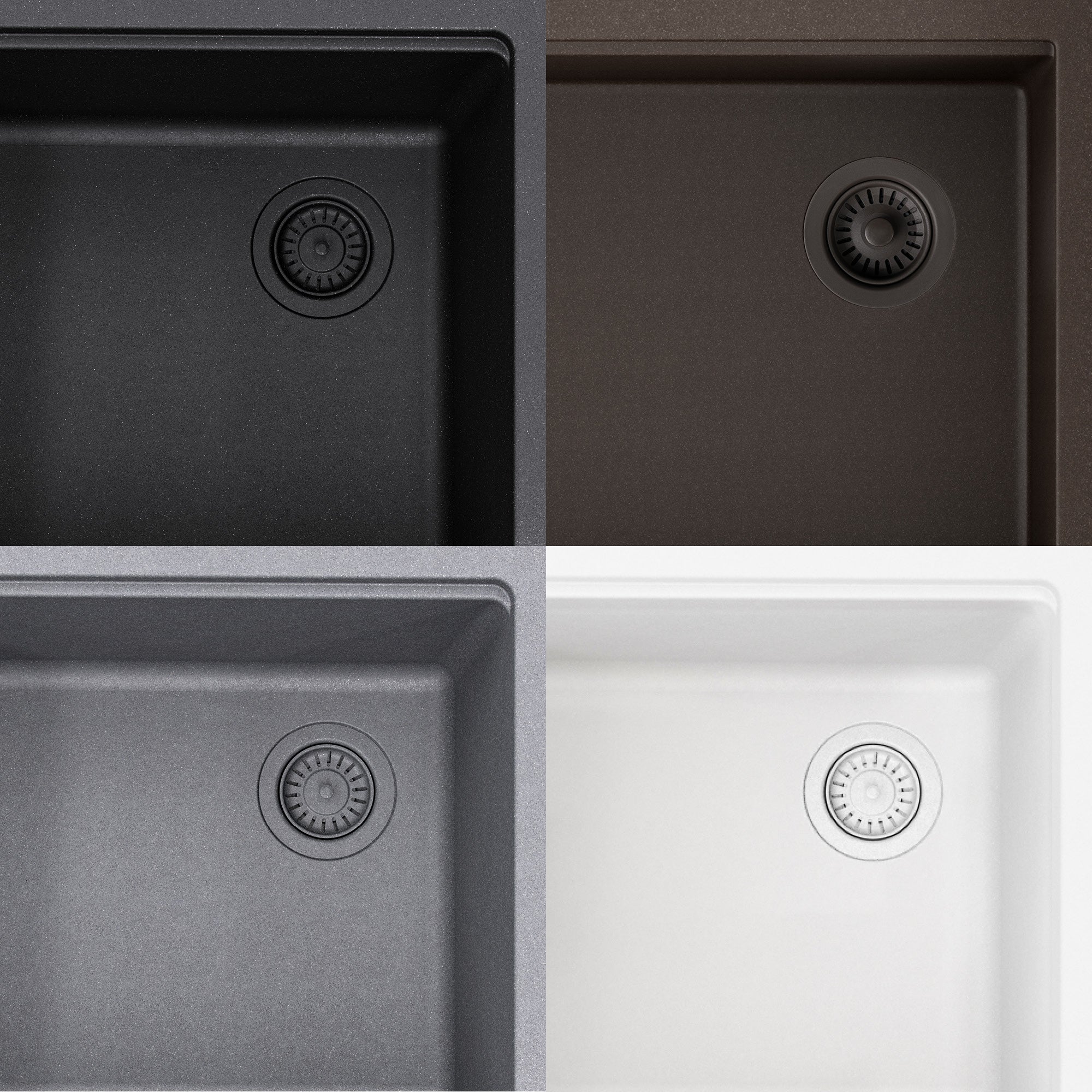 KRAUS Bellucci Workstation 33" Undermount Granite Composite Kitchen Sink in Metallic Black with Accessories-Kitchen Sinks-DirectSinks