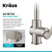 KRAUS Britt Commercial Style Pull-Down Single Handle Kitchen Faucet in Spot Free Stainless Steel KPF-1691SFS | DirectSinks