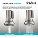 KRAUS Britt Touchless Pull-Down Single Handle Faucet in Matte Black-Kitchen Faucets-DirectSinks