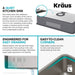 KRAUS Dex 32" Undermount 16 Gauge Stainless Steel Kitchen Sink-Kitchen Sinks-DirectSinks