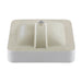 KRAUS Elavo Series Square Ceramic Semi-Recessed Bathroom Sink in White with Overflow-Bathroom Sinks-DirectSinks