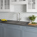 KRAUS Forteza 33" Dual Mount 60/40 Double Bowl Granite Kitchen Sink in Grey-Kitchen Sinks-DirectSinks