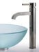 Kraus Frosted 14" Glass Vessel Sink and Ramus Faucet-KRAUS-DirectSinks