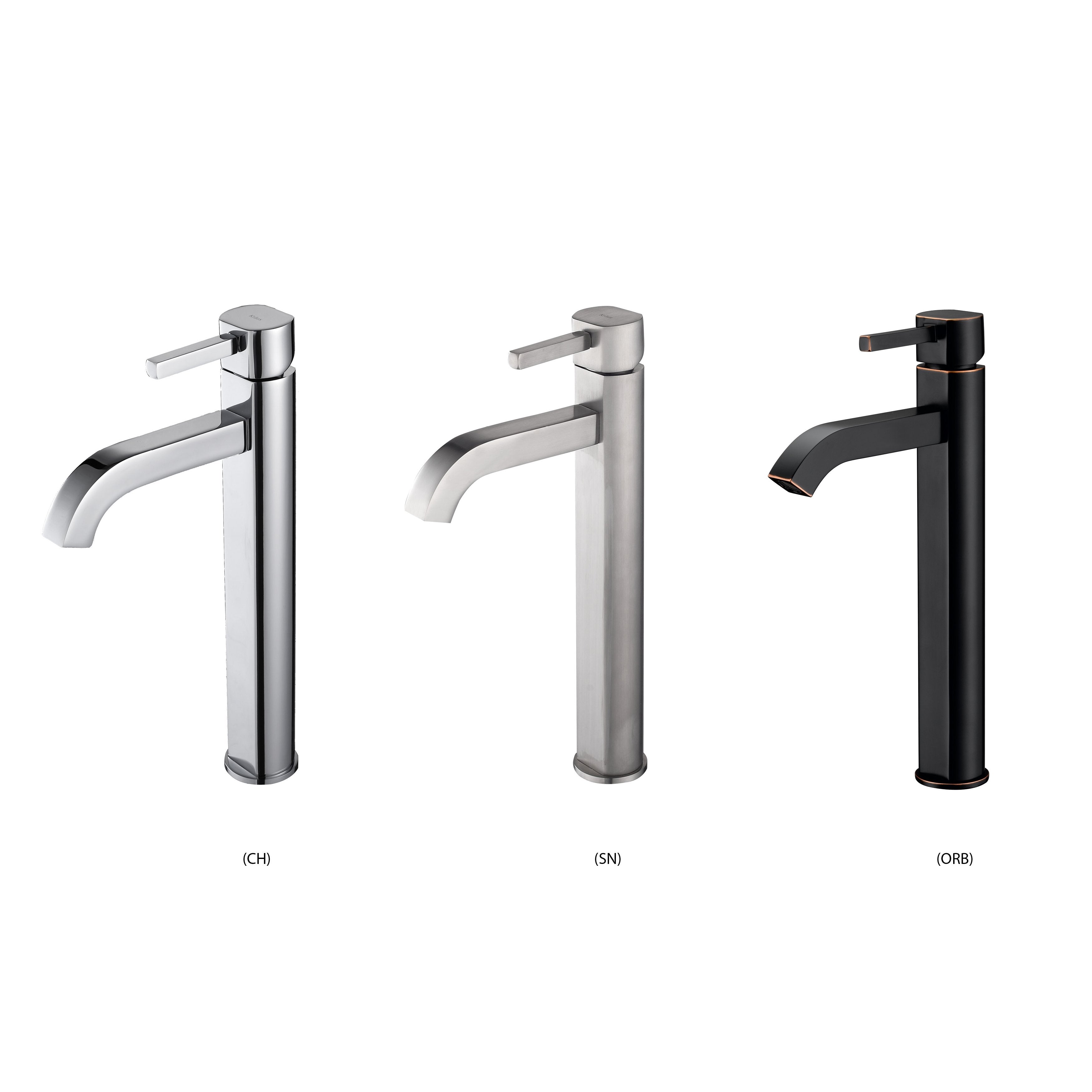 Kraus Gaia Glass Vessel Sink and Ramus Faucet-DirectSinks