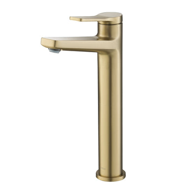 KRAUS Indy Single Handle 2-Pack Vessel Bathroom Faucet in Brushed Gold KVF-1400BG-2PK | DirectSinks