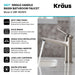KRAUS Indy Single Handle Bathroom Faucet in Spot Free Stainless Steel KBF-1401SFS | DirectSinks