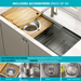 KRAUS Kore 2-Tier Workstation 45" Undermount 16 Gauge Single Bowl Stainless Steel Kitchen Sink with Accessories-Kitchen Sinks-DirectSinks