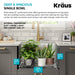 KRAUS Kore 23" Undermount Workstation 16 Gauge Laundry Utility Sink with Accessories-Kitchen Sinks-DirectSinks