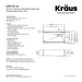 KRAUS Kore 36" 16 Gauge Stainless Steel Farmhouse Workstation Kitchen Sink-Kitchen Sinks-DirectSinks