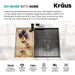 KRAUS Kore Workstation 23" Undermount 16 Gauge Single Bowl Stainless Steel Kitchen Sink with Accessories-Kitchen Sinks-DirectSinks