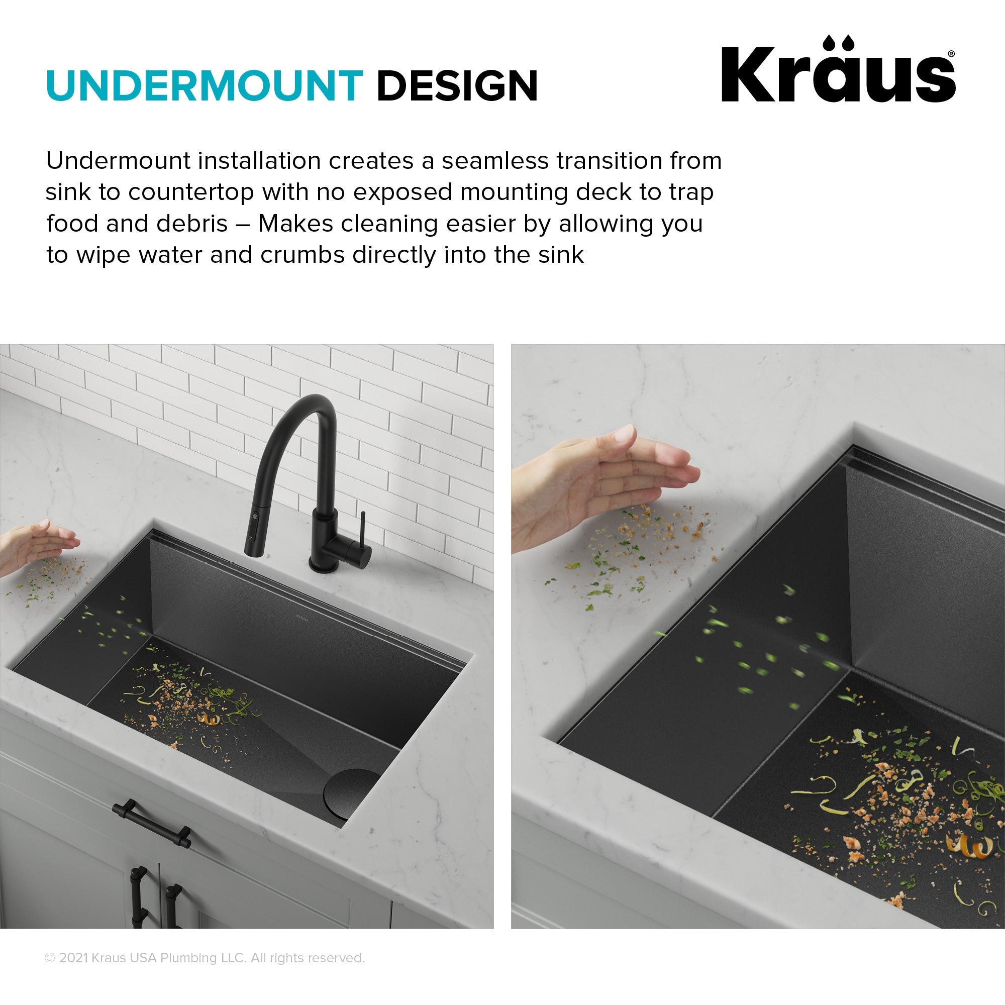 KRAUS Kore Workstation 27" Undermount 16 Gauge Single Bowl Kitchen Sink in PVD Gunmetal-Kitchen Sinks-DirectSinks