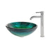 Kraus Nei Glass Vessel Sink and Ramus Faucet-DirectSinks