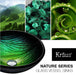 Kraus Nei Glass Vessel Sink and Waterfall Faucet-DirectSinks