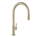 KRAUS Oletto High-Arc Single Handle Pull-Down Kitchen Faucet in Spot Free Antique Champagne Bronze KPF-2821SFACB | DirectSinks