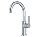 KRAUS Oletto Single Handle Chrome Kitchen Bar Faucet-Kitchen Faucets-DirectSinks