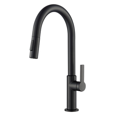 KRAUS Oletto Single Handle Pull-Down Kitchen Faucet in Matte Black KPF-2820MB | DirectSinks