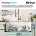 KRAUS Pintura 31 1/2" White Enameled Stainless Steel Kitchen Sink-Kitchen Sinks-DirectSinks