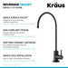 KRAUS Purita 100% Lead-Free Kitchen Water Filter Faucet in Matte Black FF-100MB | DirectSinks
