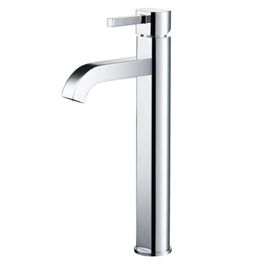 KRAUS Ramus Tall Vessel Bathroom Faucet in Chrome FVS-1007CH | DirectSinks