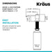 KSD-53SFSMB-KRAUS Kitchen Soap Dispenser in Spot Free Stainless Steel/Matte Black