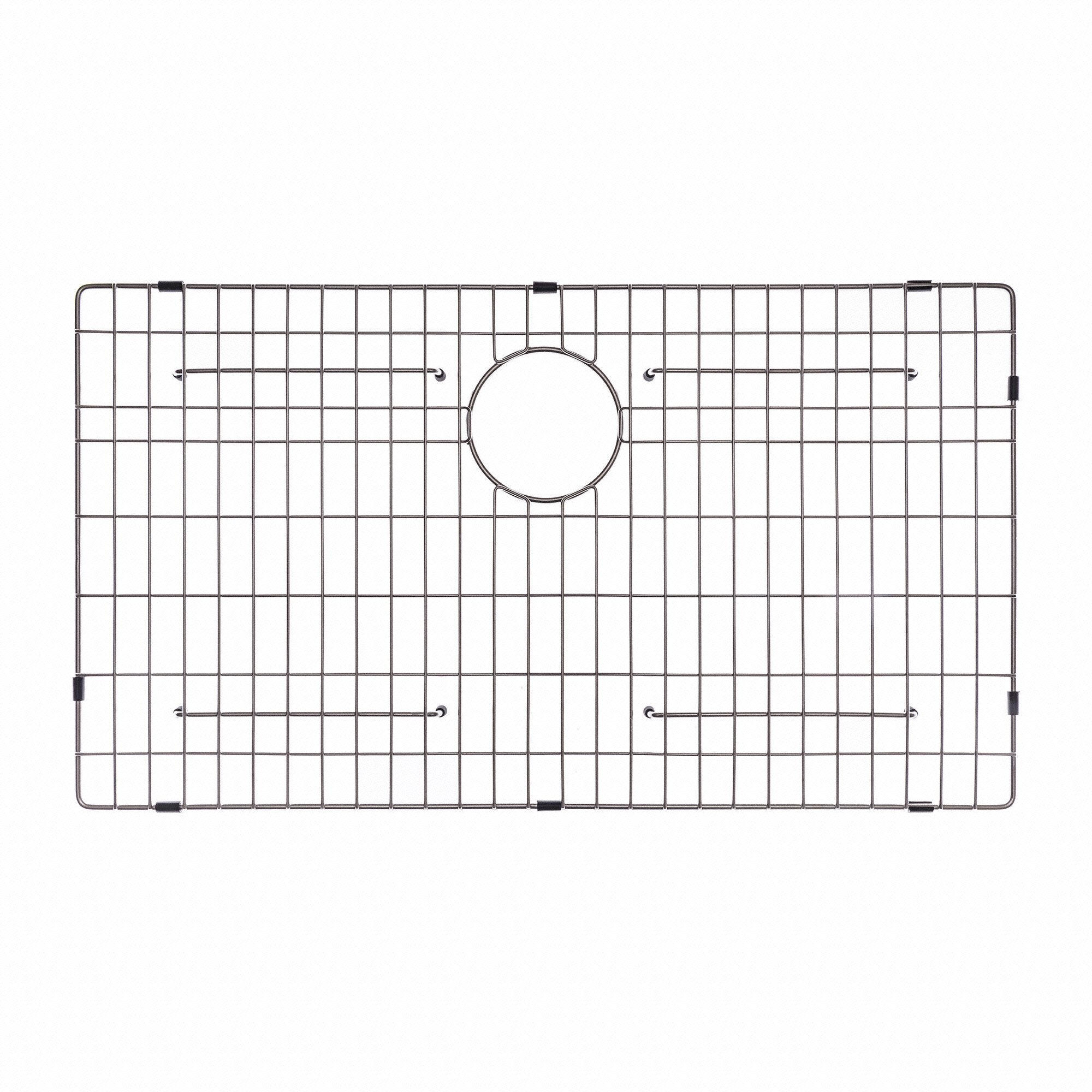 KRAUS Stainless Steel Bottom Grid with Protective Anti-Scratch Bumpers for KHF200-36 Kitchen Sink-Kitchen Accessories-KRAUS