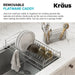 KRAUS Stainless Steel Workstation Sink Dish & Utensil Drying Rack-Kitchen Accessories-DirectSinks