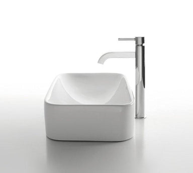 Kraus White Rectangular Ceramic Sink and Ramus Faucet-Bathroom Sinks & Faucet Combos-DirectSinks