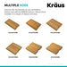 KRAUS Workstation Kitchen Sink Solid Bamboo Cutting Board-Kitchen Accessories-KRAUS