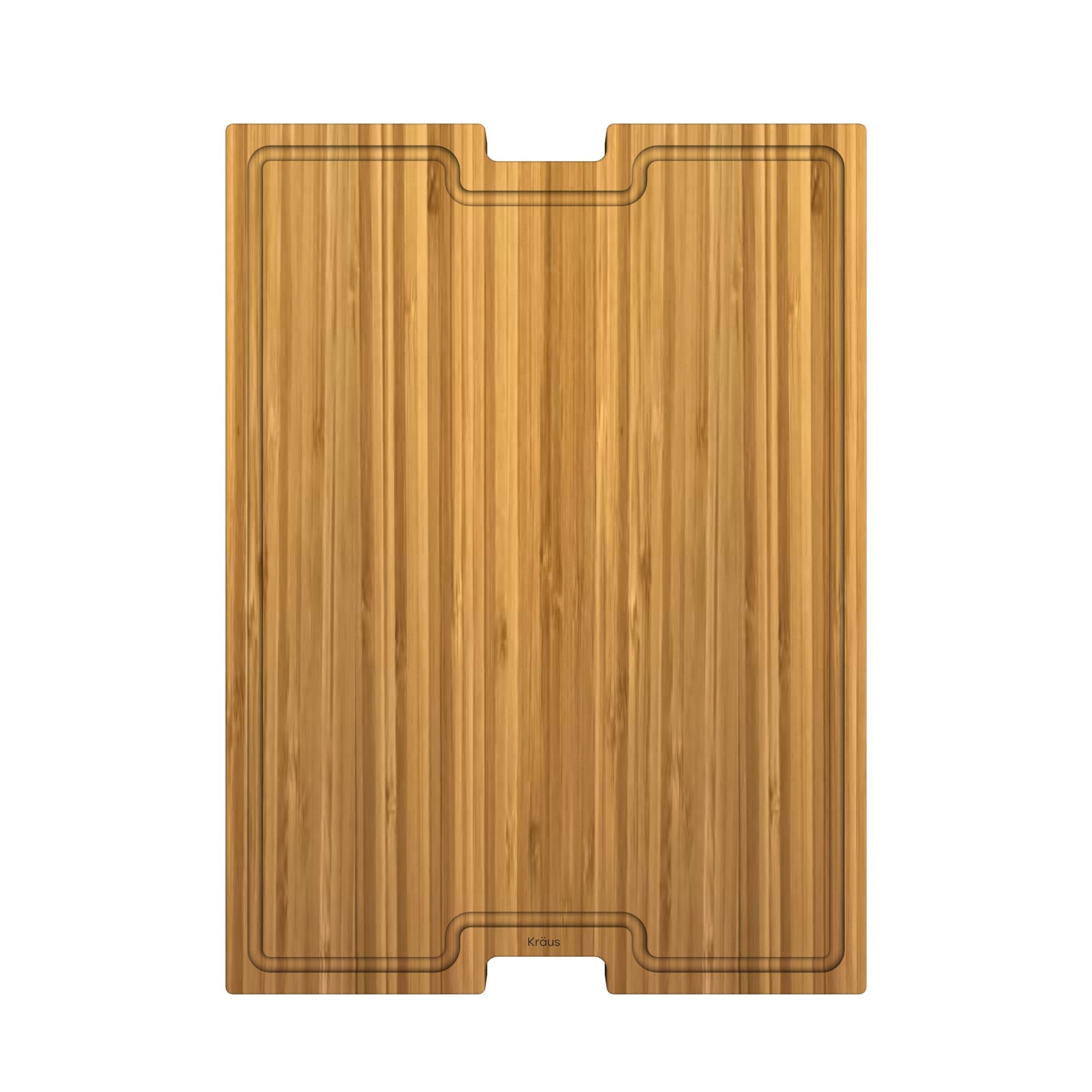 KRAUS Workstation Kitchen Sink Solid Bamboo Cutting Board/Serving Board-Kitchen Accessories-KRAUS