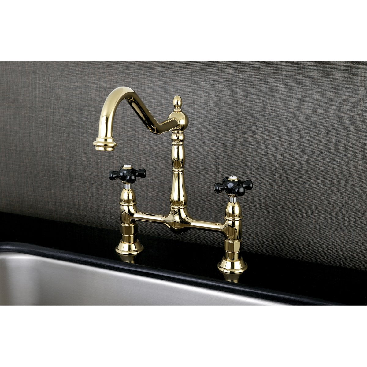 Kingston Brass Duchess 2-Hole 8" Centerset Kitchen Faucet Less Sprayer