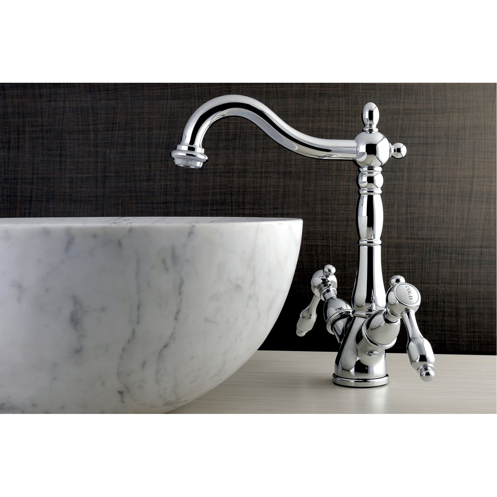 Kingston Brass Tudor Vessel Sink Faucet-Bathroom Faucets-Free Shipping-Directsinks.