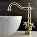 Kingston Brass Essex Vessel Sink Faucet with Deck Plate-Bathroom Faucets-Free Shipping-Directsinks.
