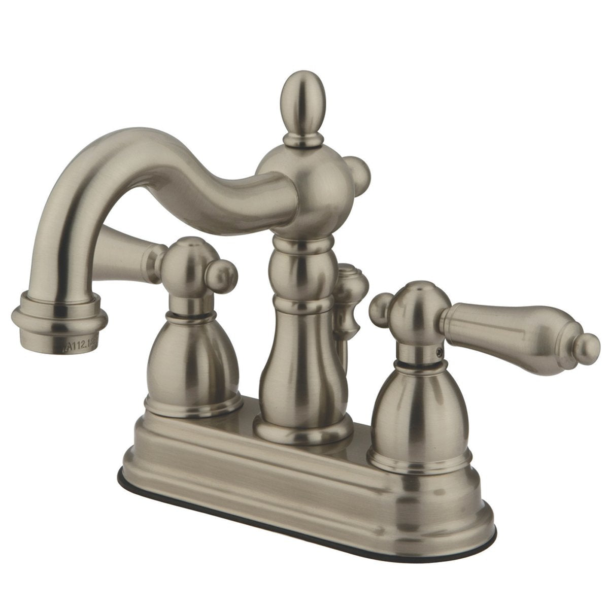 Kingston Brass Heritage Two Handle 4" Centerset Lavatory Faucet with Brass Pop-up-Bathroom Faucets-Free Shipping-Directsinks.