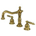 Kingston Brass Classic Heritage Two Handle Deck Mount 8" to 14" Widespread Lavatory Faucet with Brass Pop-up-Bathroom Faucets-Free Shipping-Directsinks.