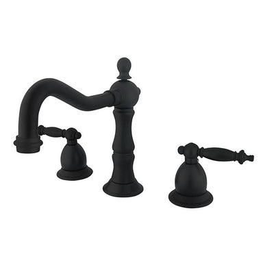 Kingston Brass KS1975TL Heritage Two Handle 8" to 14" Widespread Lavatory Faucet with Brass Pop-up-Bathroom Faucets-Free Shipping-Directsinks.