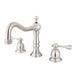 Kingston Brass Heritage Classic Two Handle 8" to 14" Widespread Lavatory Faucet with Brass Pop-up-Bathroom Faucets-Free Shipping-Directsinks.