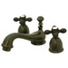 Kingston Brass Two Handle 4" to 8" Mini Widespread Lavatory Faucet with Brass Pop-up-Bathroom Faucets-Free Shipping-Directsinks.