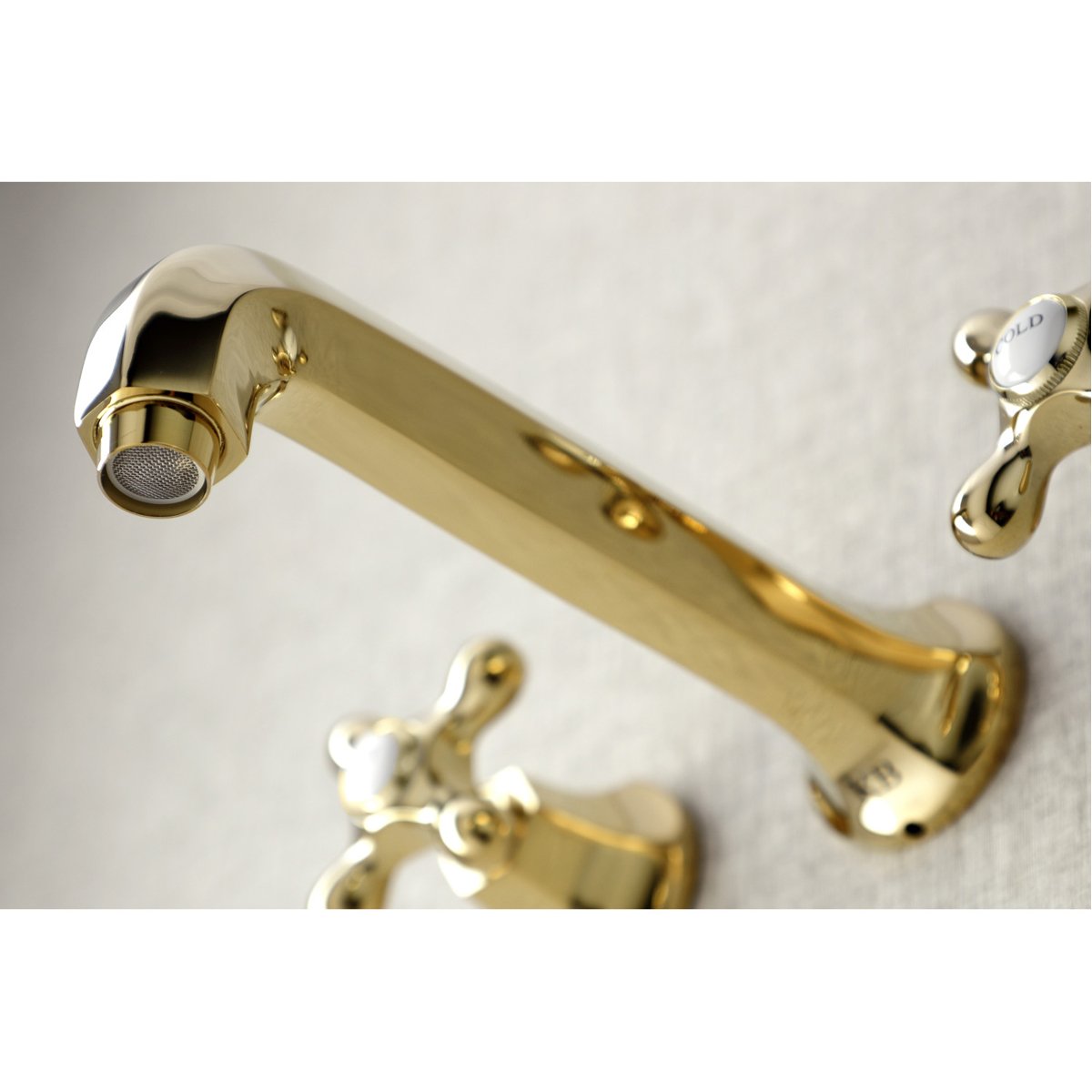 Kingston Brass Metropolitan Wall Mount Two-Handle Bathroom Faucet