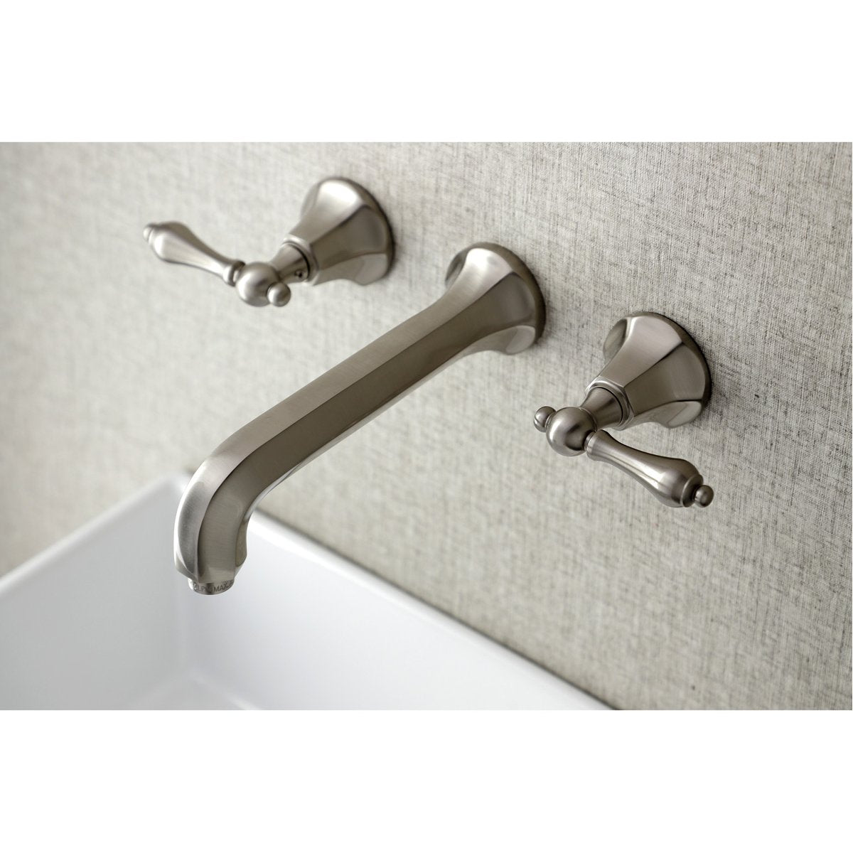 Kingston Brass Metropolitan 2-Handle Wall Mount Bathroom Faucet