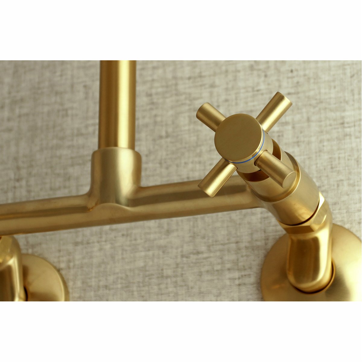 Kingston Brass Concord 8-Inch Adjustable Center Wall Mount Kitchen Faucet