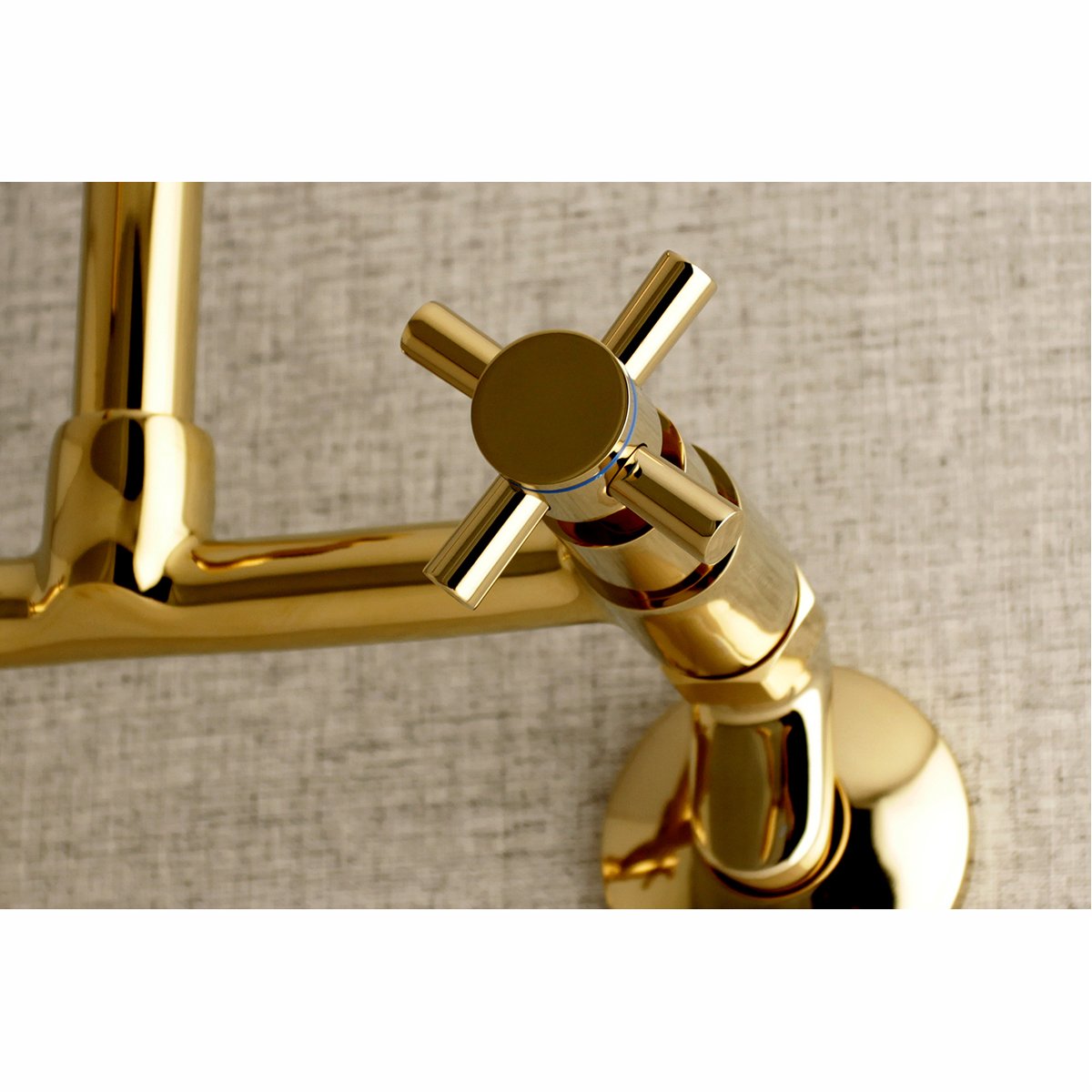 Kingston Brass Concord 8-Inch Adjustable Center 2-Hole Wall Mount Kitchen Faucet